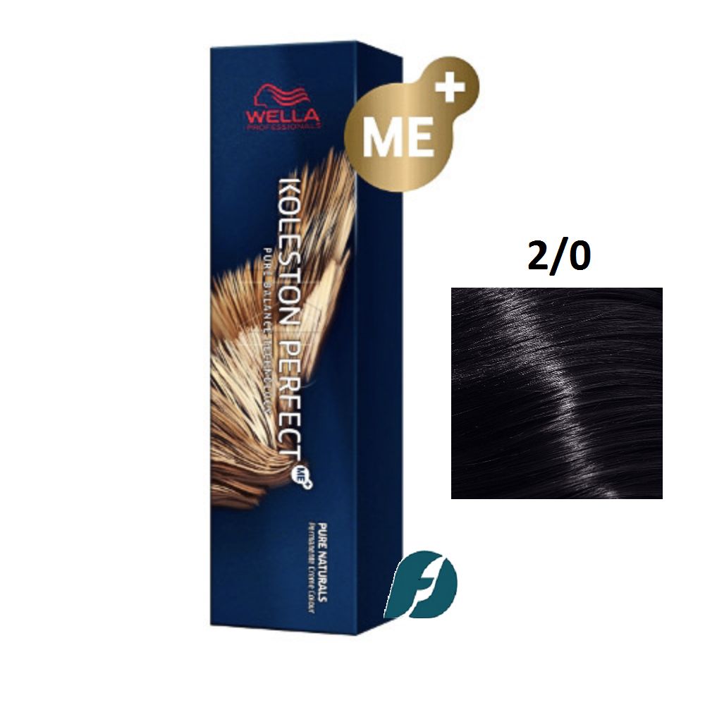 Wella Professionals Koleston Perfect ME+ 2/0 Краска для волос - Черный натуральный, 60мл