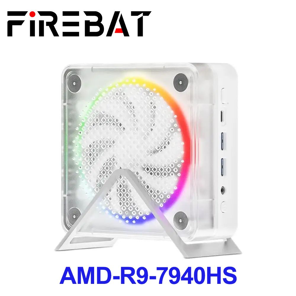 FIREBATМини-ПКMN56(AMDRyzen97940HS,RAM16ГБ,SSD512ГБ,AMDRadeon780M,Windows11Pro),белый