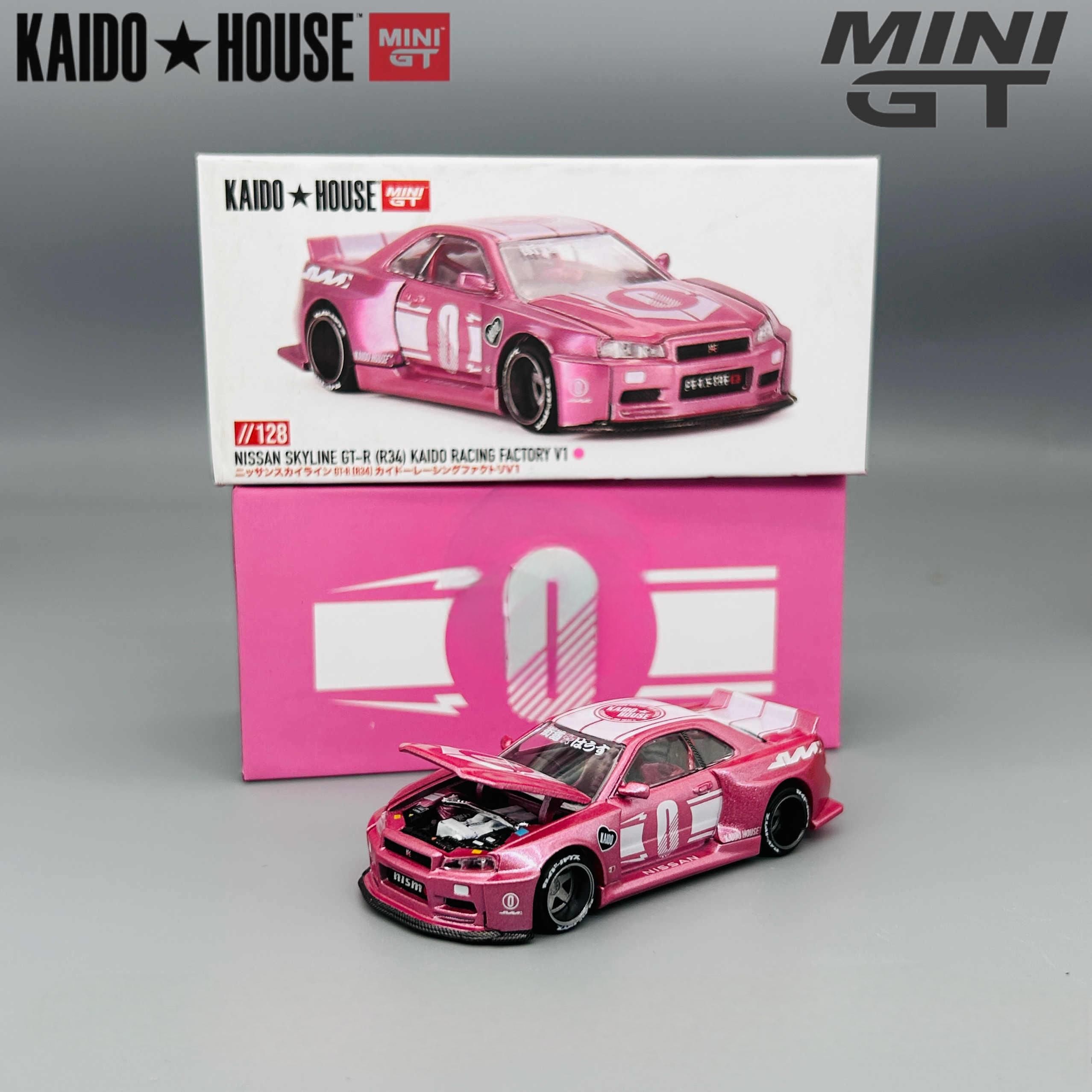 Машинка KAIDO HOUSE Mini Gt 1/64 KHMG128 Nissan Skyline GT-R