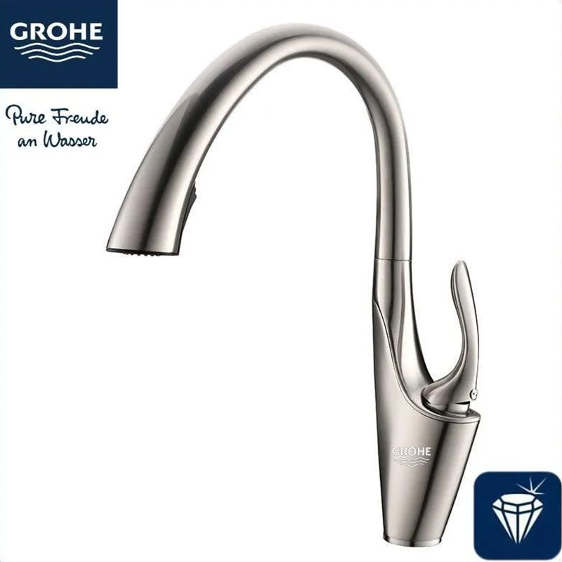 GROHE-Смесительдлякухнисгибкимизливом