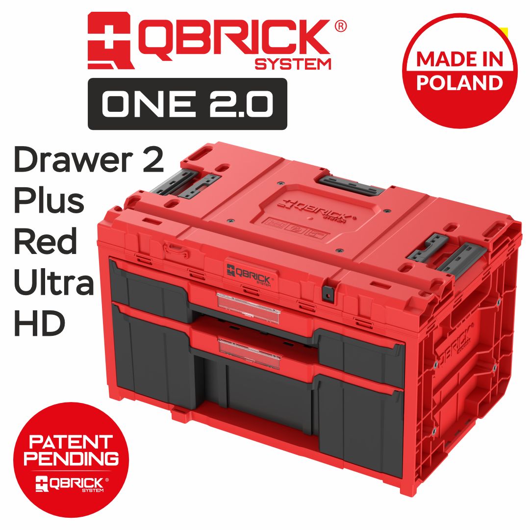 ЯщикснабороморганайзеровQbrickSystemONEDrawer2Toolbox2.0PLUSRedUltraHD