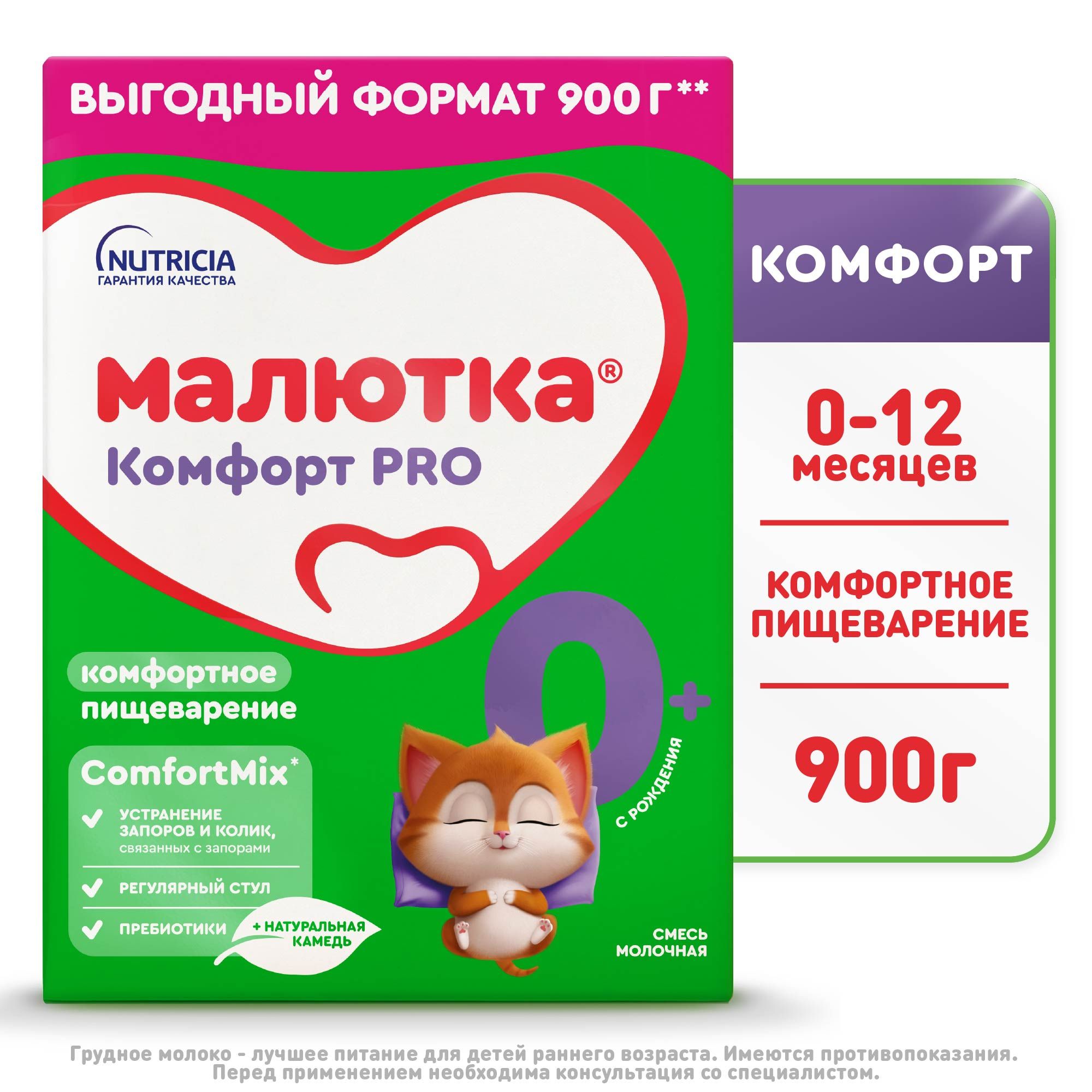 Малютка Молочная смесь 1 (с рождения) 900г. 1шт.