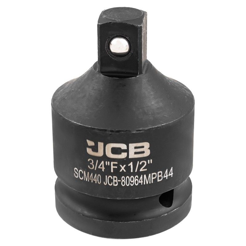 Адаптер-переходник ударный JCB 3/4"(F) х 1/2"(M) (усиленный, сталь SCM440)