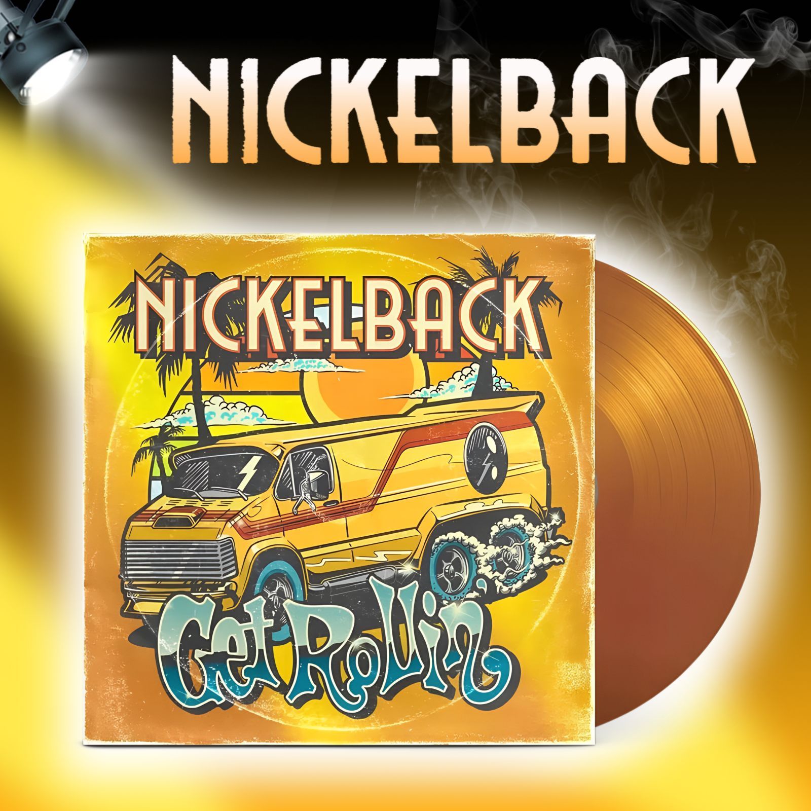 Виниловая пластинка Nickelback - Get Rollin LP (orange transparent)