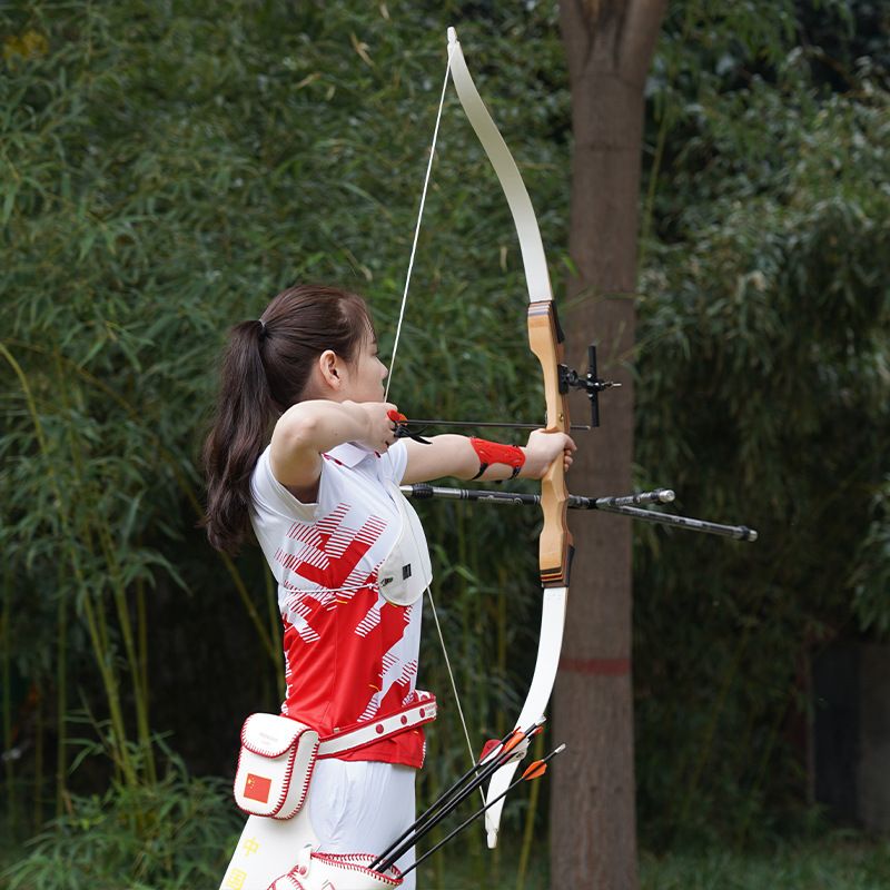 Деревянный изогнутый обратный лук длиной 62 дюйма