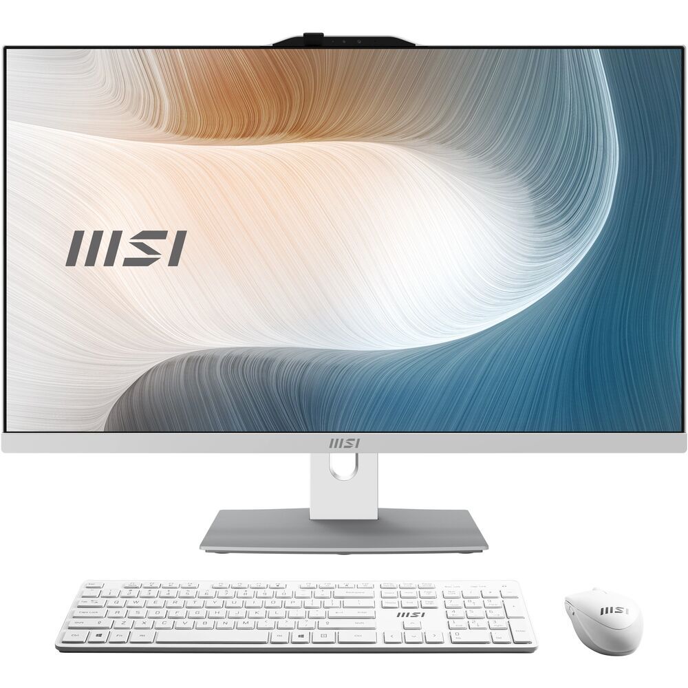 MSI 27" Моноблок Modern AM272P 1M-685XRU (Intel Core 7 150U, RAM 32 ГБ, SSD 1000 ГБ, Intel Iris Xe Graphics, , 9S6-AF8232-685, белый, Русская раскладка