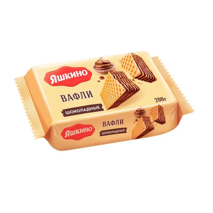 Яшкино Вафли, Шоколадные, 200 гр.