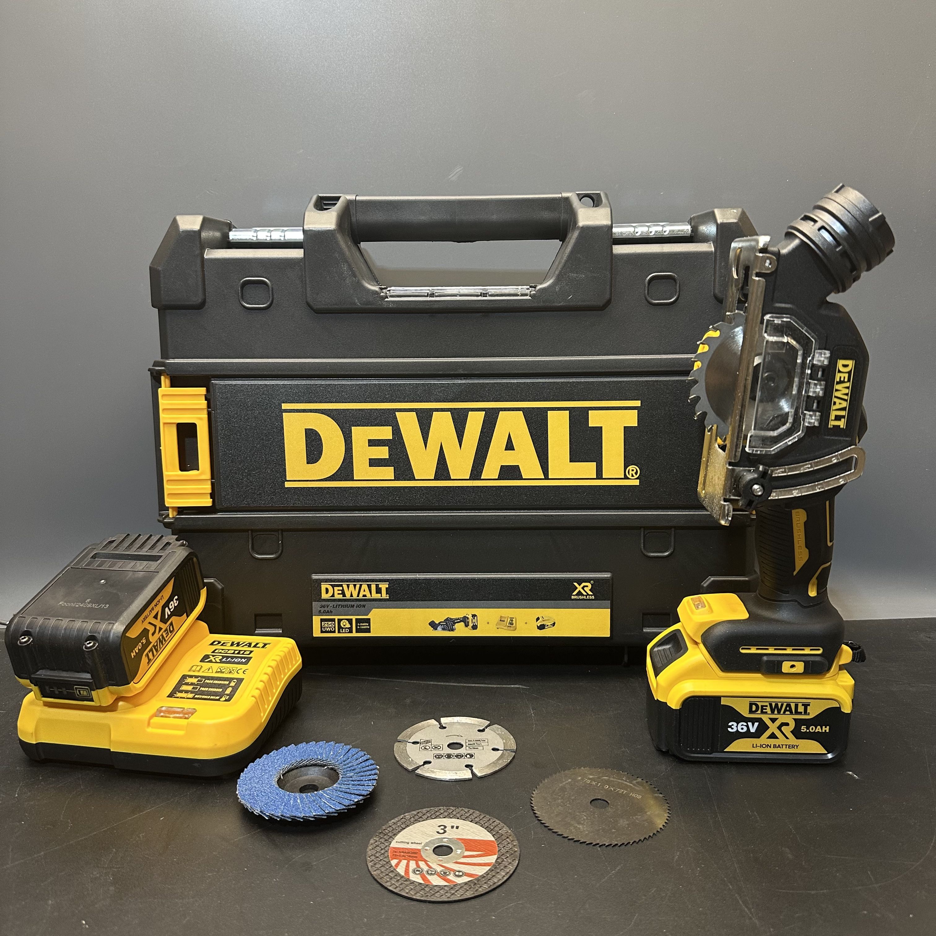 Штроборез аккумуляторный DeWALT 36V 2АКБ + 5 дисков