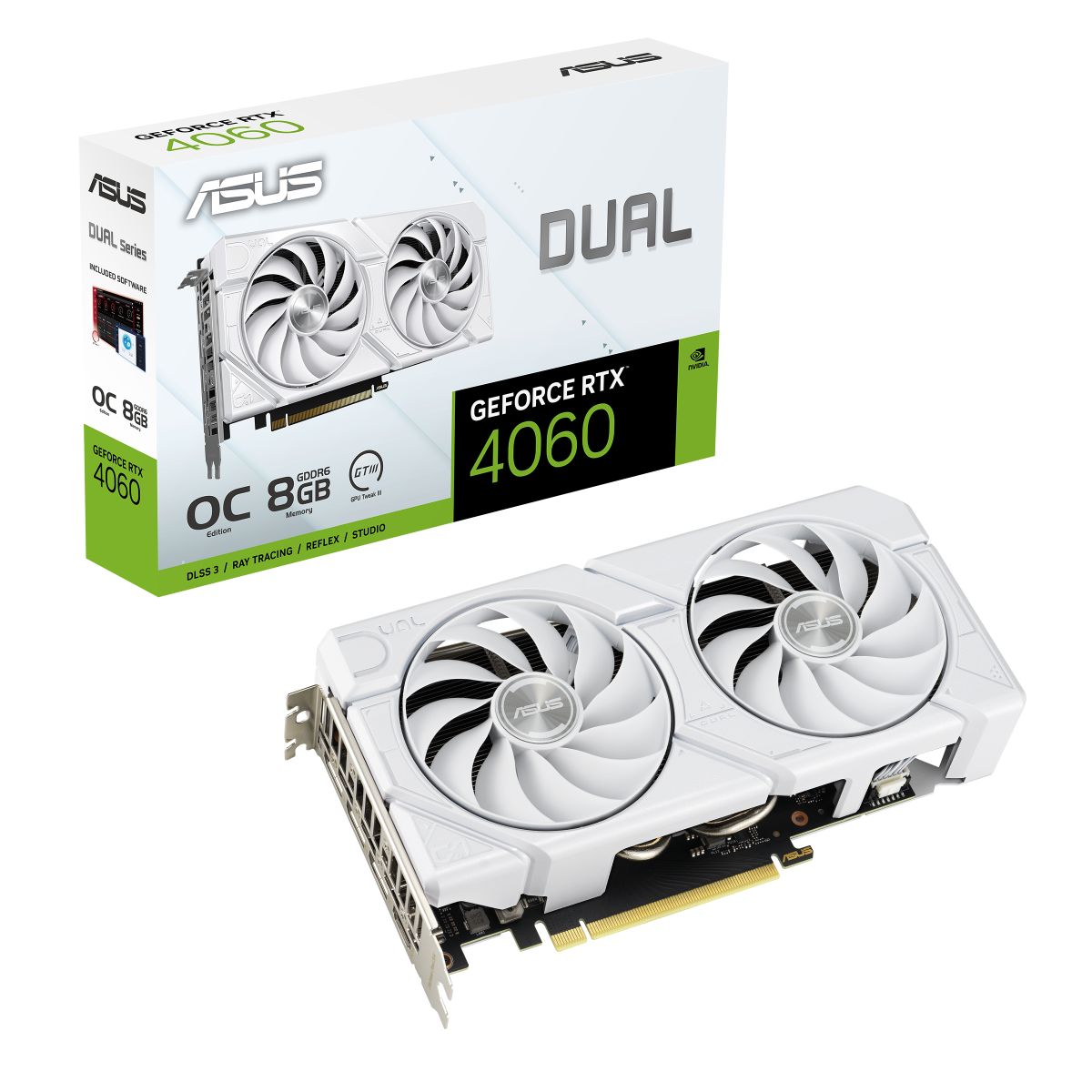 ASUS Видеокарта GeForce RTX 4060 8 ГБ (90YV0JCB-M0NA00)