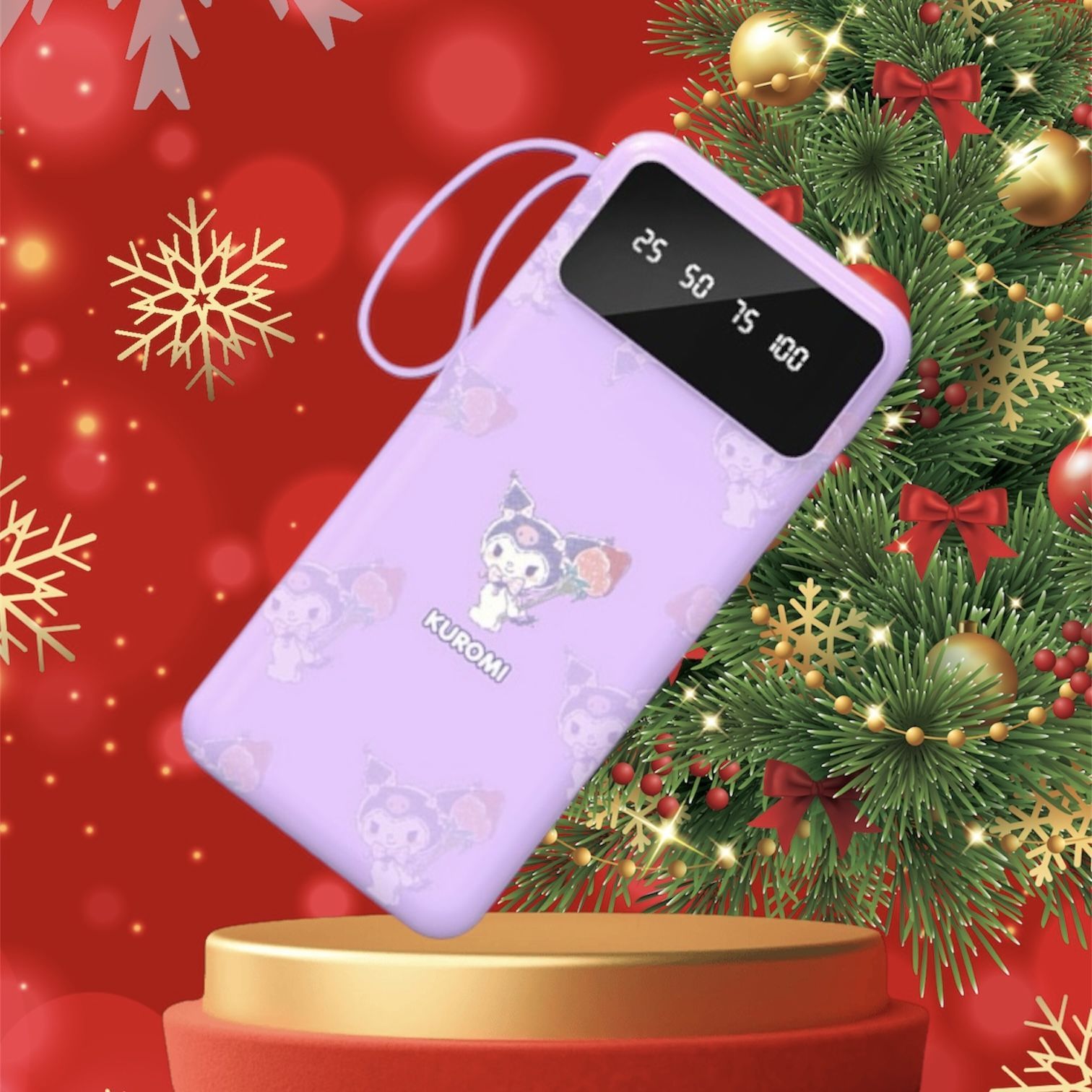 HkPowerBankВнешнийаккумуляторПовербанкHellokitty,10000мАч,фиолетовый