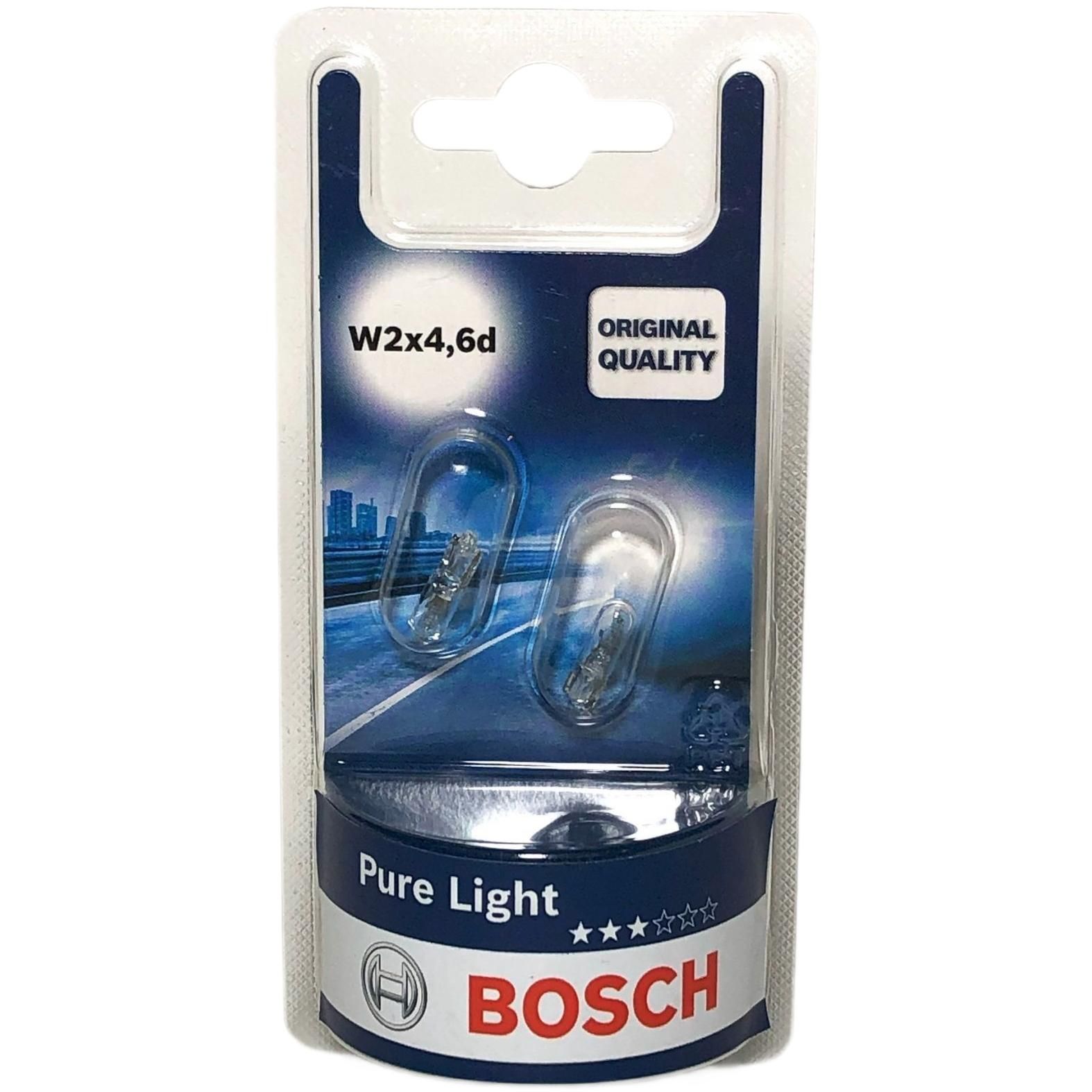 Лампа W1,2W W2x4,6d 12V 1,2W 2 шт. блистер Bosch ,1987301024