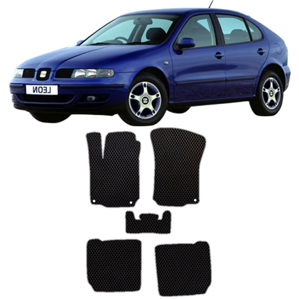 Коврики автомобильные из EVA в салон для SEAT Leon 1 Сеат Леон ( 1999 2000 2001 2002 2003 2004 2005 2006 г.в)