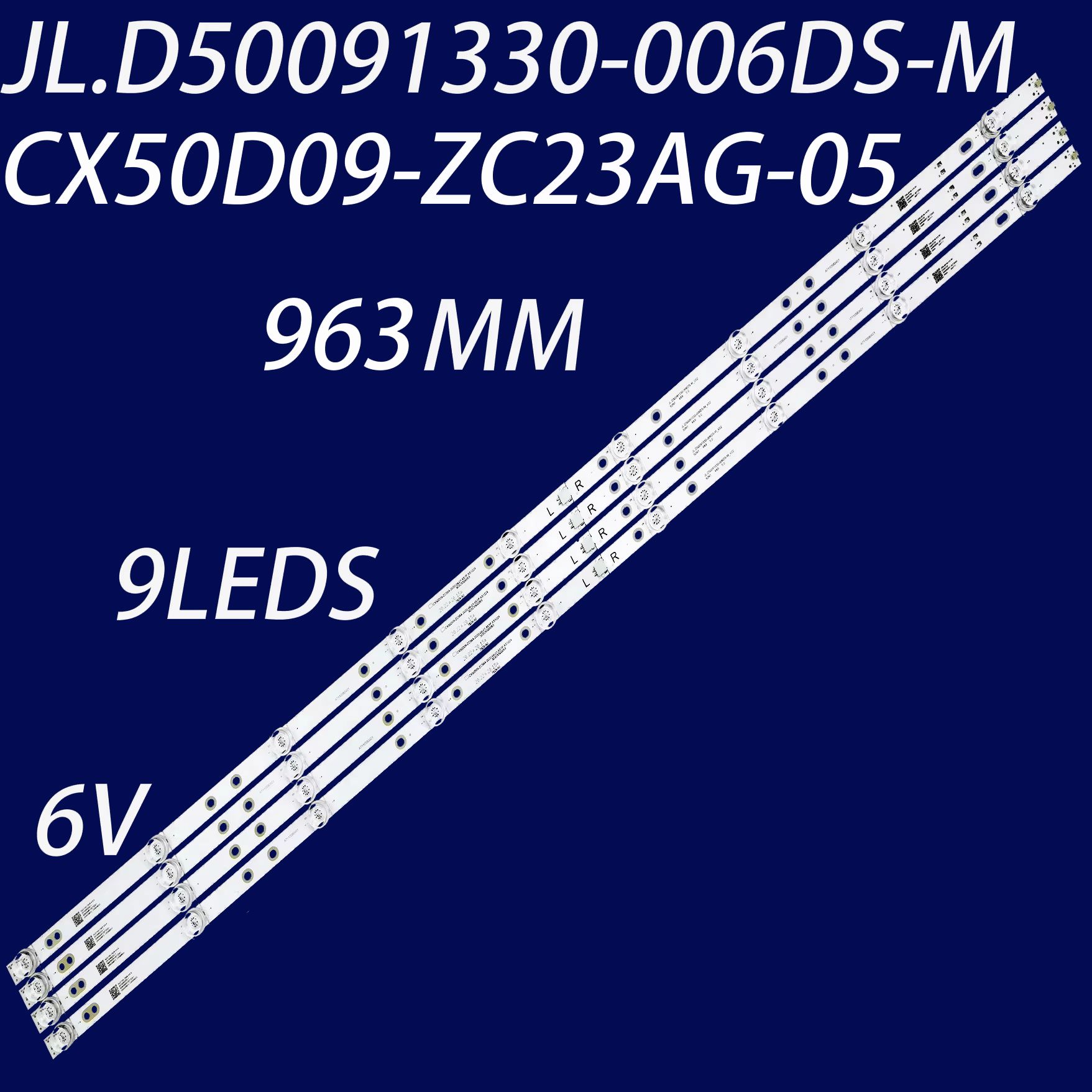 1 комплект-4 шт Подсветка JL.D50091330-006DS-M_V02 CX50D09-ZC23AG-05 303CX500062 DM-LED50UQ31