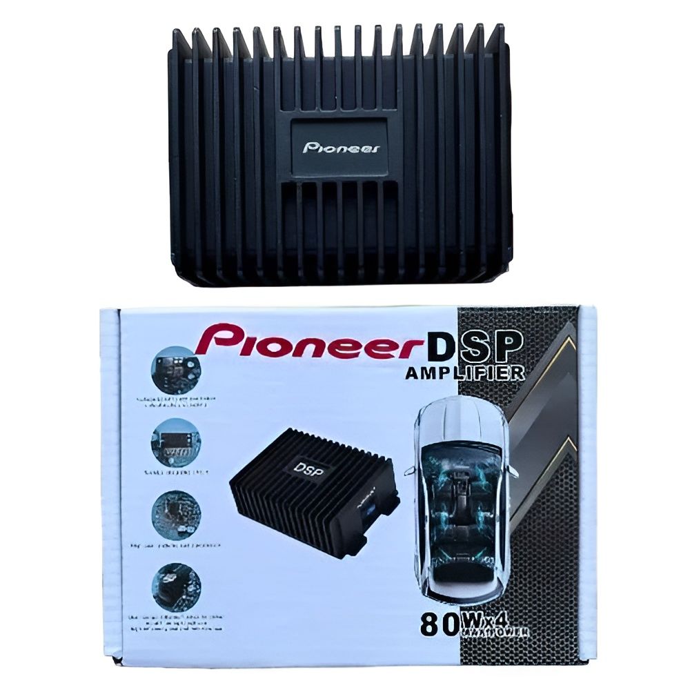 Усилитель автомобильный для Android магнитолы Pioneer DSP четырехканальный 4x80W