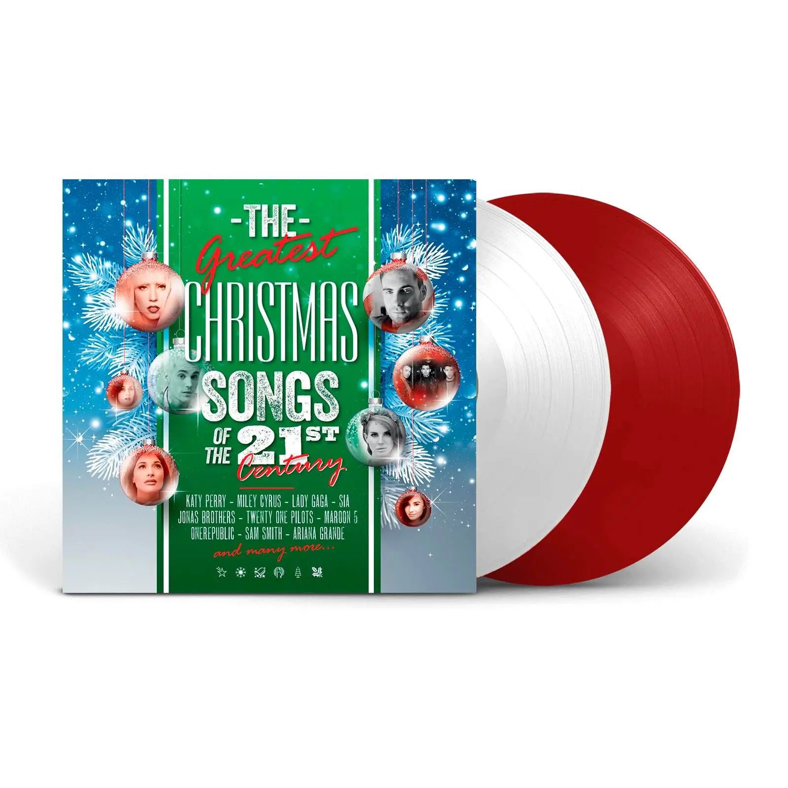 VARIOUS - THE GREATEST CHRISTMAS SONGS OF THE 21ST CENTURY (2LP white & red) виниловая пластинка