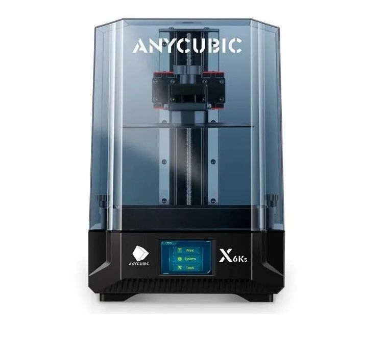 3дпринтерANYCUBICPhotonMonoX6Ks,195х122х200,SLA,1экструдер,150мм/секскоростьпечати