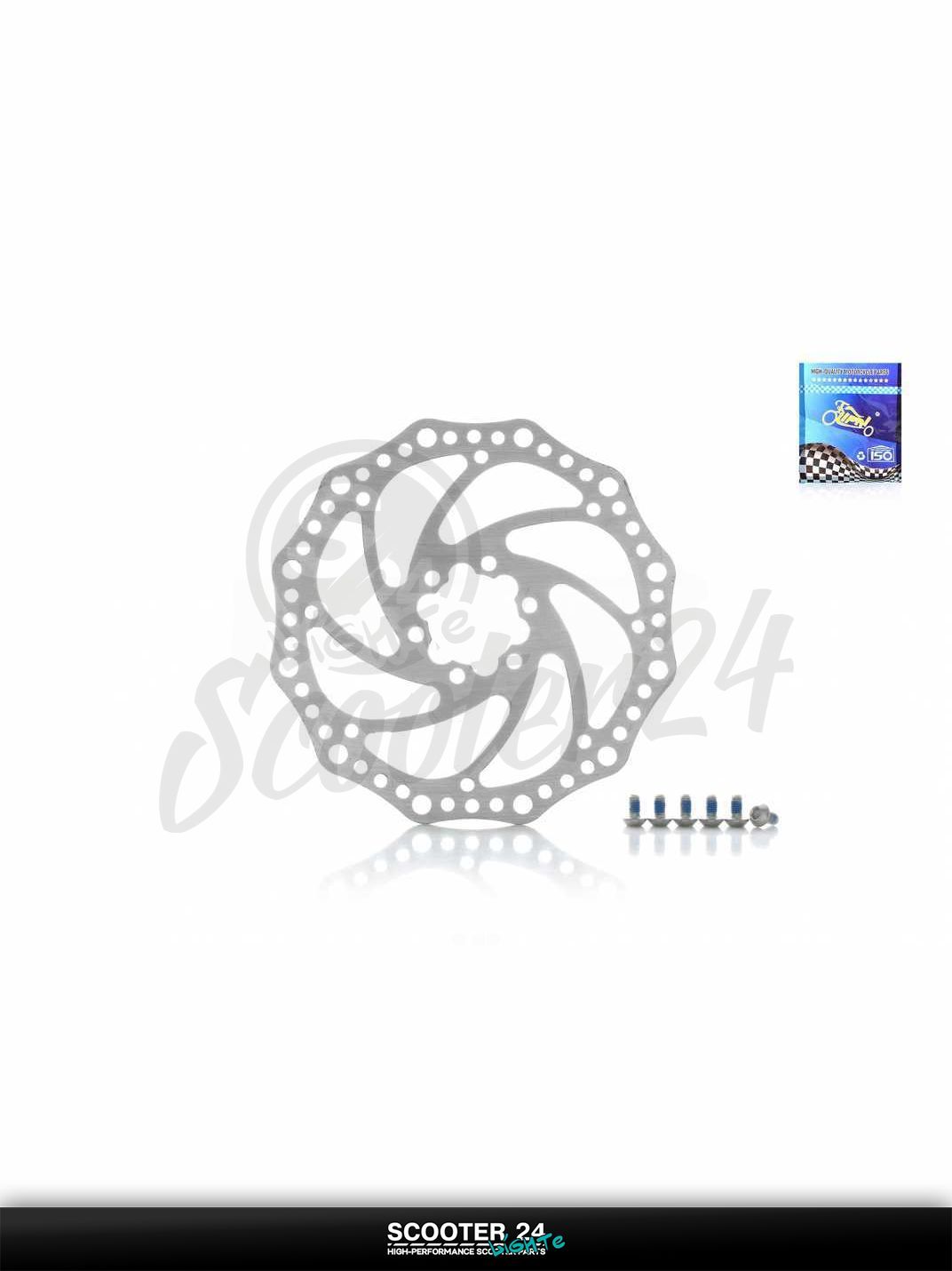 Диск тормозной (ротор) вело D160 6 болтов "LIPAI" #DS-001