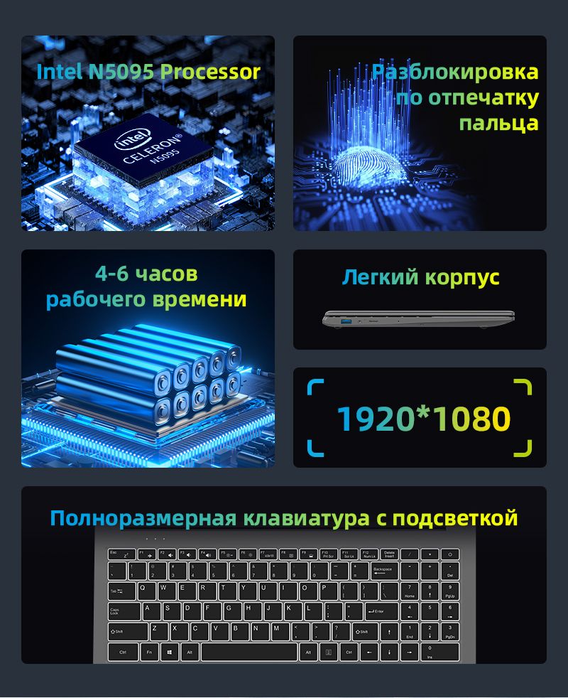 BEEX Ноутбук 15.6