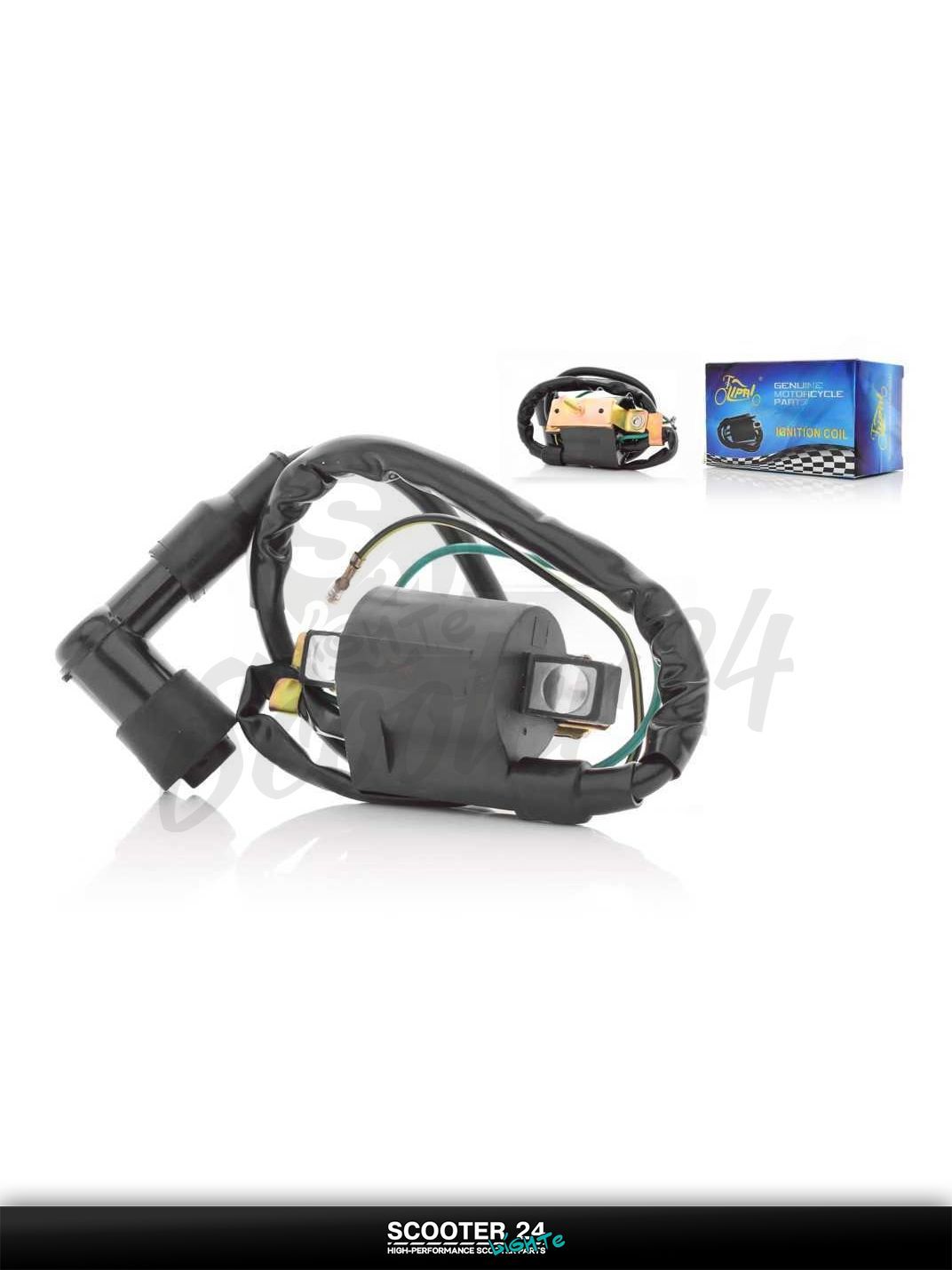 Катушка зажигания на мопед и мотоцикл Delta 50-110 кубов / Альфа Дельта с двигателем 139FMA и 147FMH +насвечник "LIPAI"