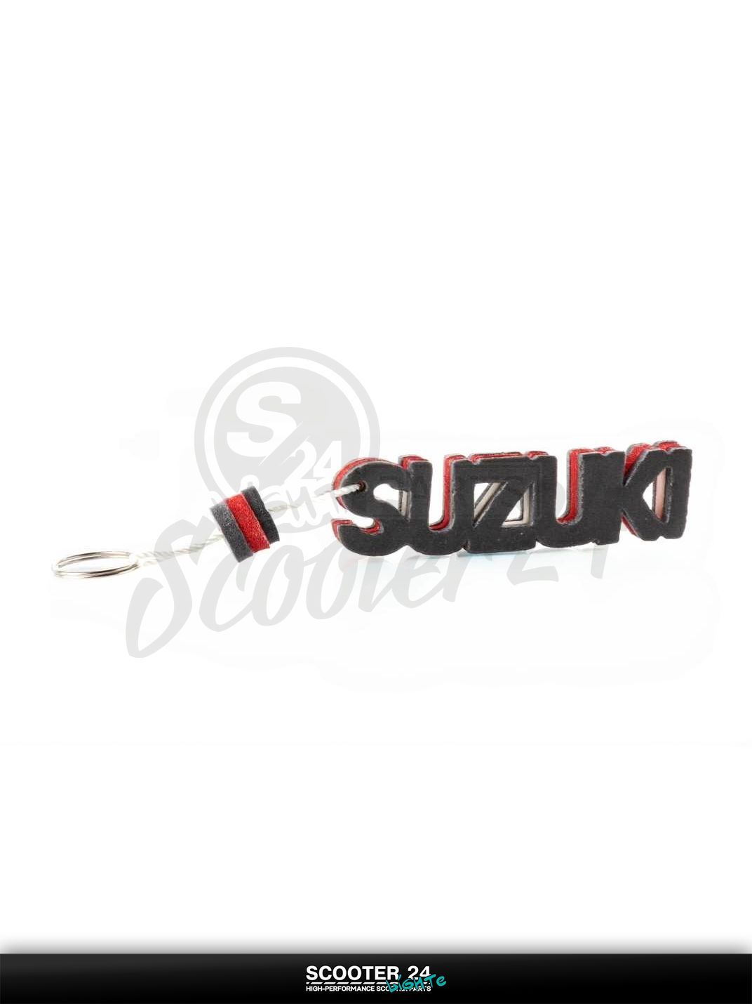 Брелок SUZUKI "SALO" (каучук, красный) на мотоцикл мопед и скутер / эндуро / питбайк