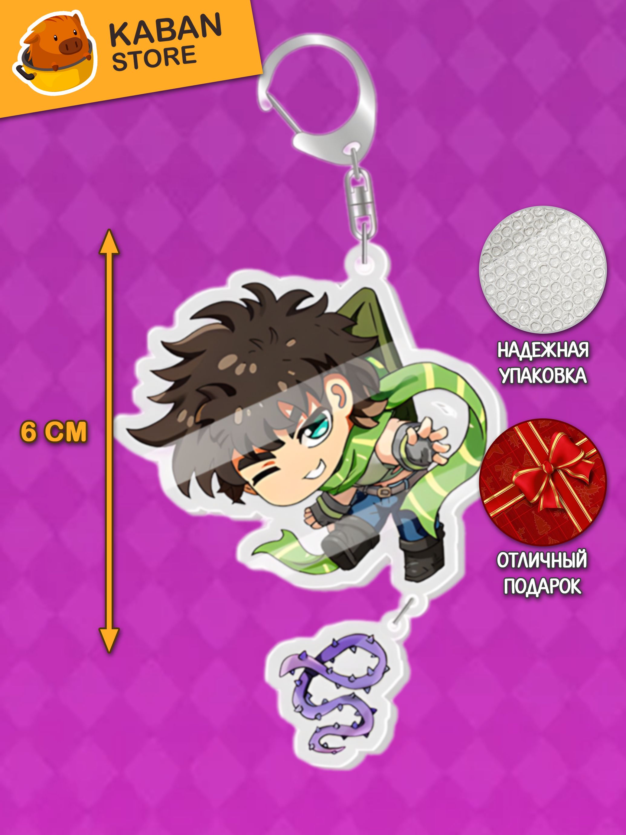 Аниме брелок Невероятные приключения Джо Джо Джозеф Джостар