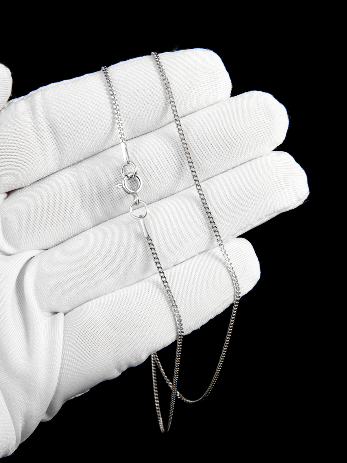 Цепочка на шею женская 925, панцирное плетение ширина 1,3 мм