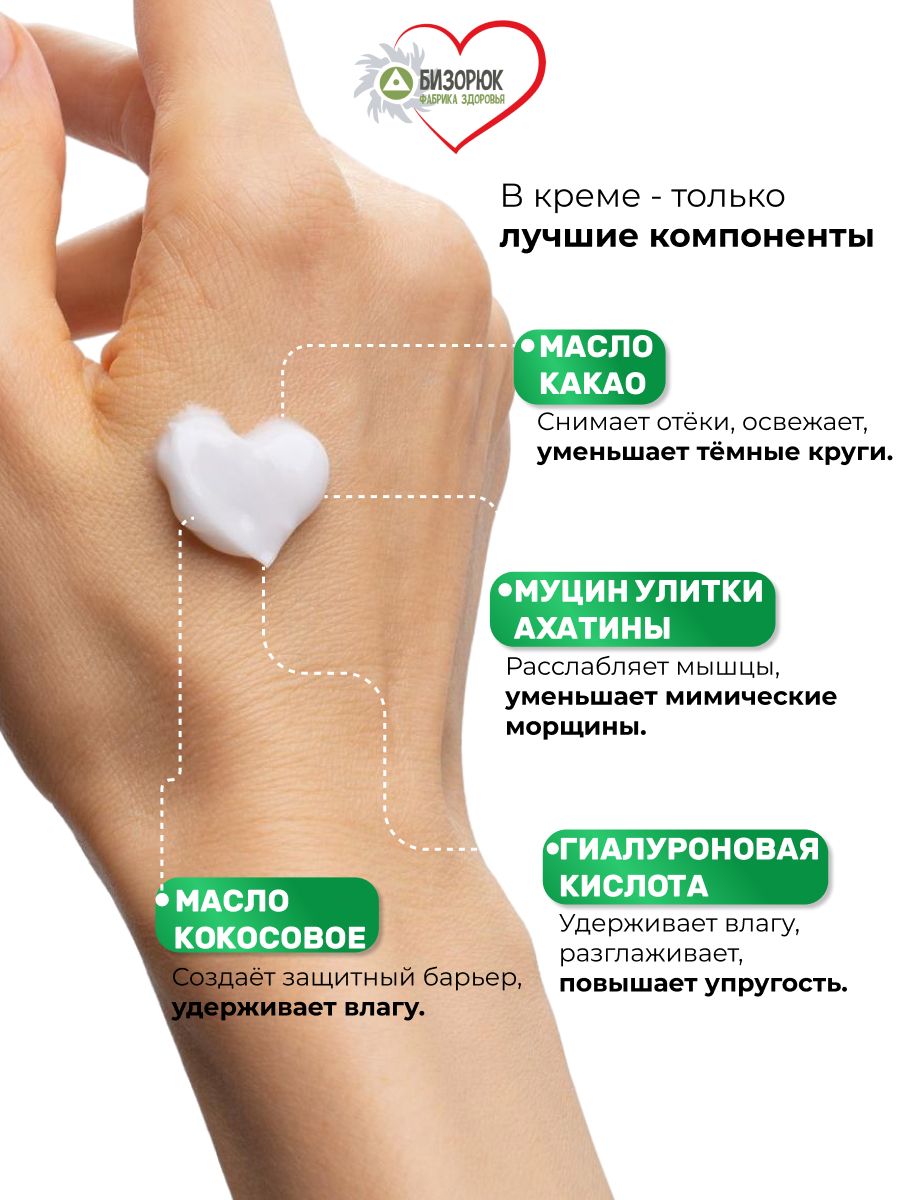 Крем для век улиточный Омолаживающий