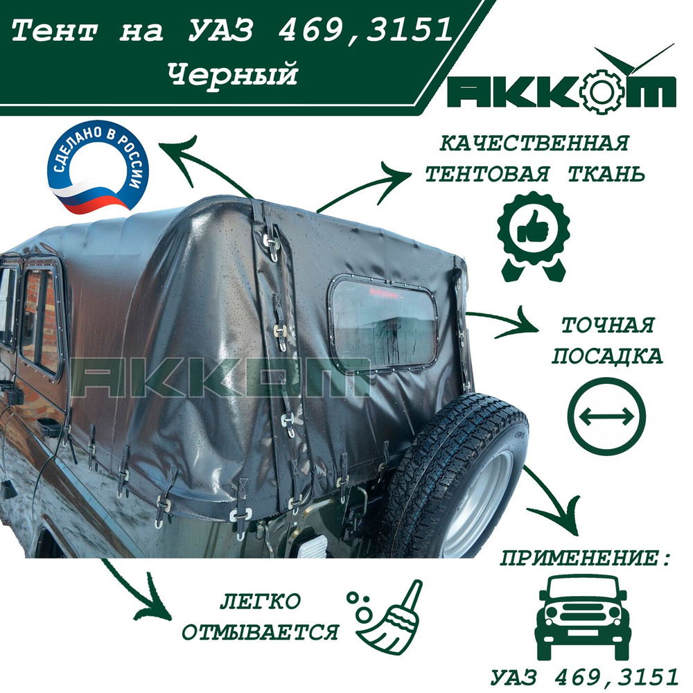 Тент УАЗ-3151,469 двухсторонний ХАКИ НЕ БУДЕТ