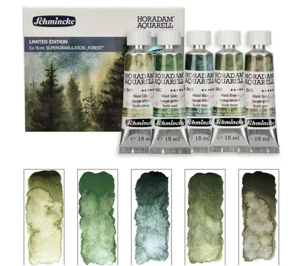 Акварель SCHMINCKE Horadam Forest набор 5 туб 5 мл - купить с доставкой ...