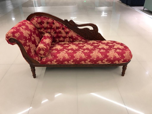 Кушетка Лебедь из красного дерева (mahogany wood), механизм ...
