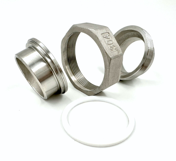 Американка приварная с прокладкой 1 1/2" ВР-ВР DN 40 сталь, S-AFww40-4 ...