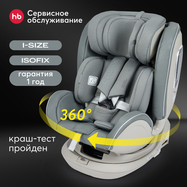Автокресло детское поворотное, I-Unix Happy Baby группа 0+/1/2/3 (от 0 ...