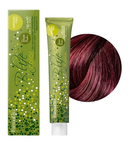 Farmavita Краска-крем для волос безаммиачная B.Life Color 6.62 Темный ...