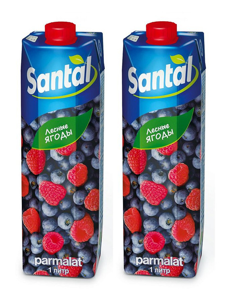 Сок со вкусом Лесные Ягоды Santal, 2 шт по 1 л - купить с доставкой по ...