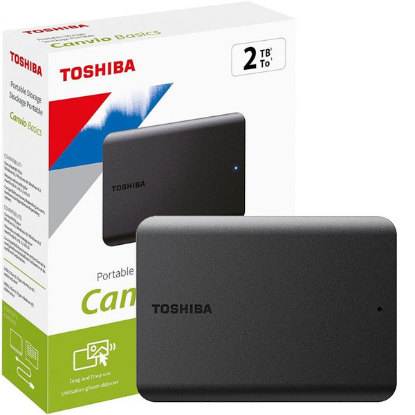Toshiba 2 ТБ Внешний жесткий диск TOSHIBA Canvio Basics (HDTB520EK3AA ...