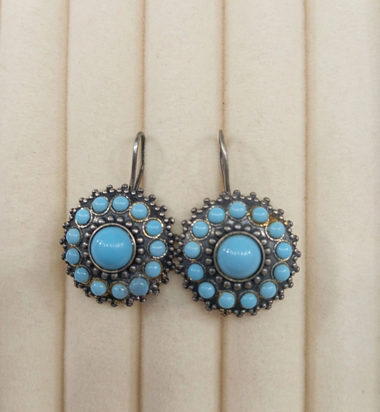 Серьги винтажные Мельхиор купить по низким ценам в интернет-магазине ...