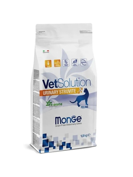 Monge vetSolution корм для кошек при МКБ струвитного типа 1,5 кг ...