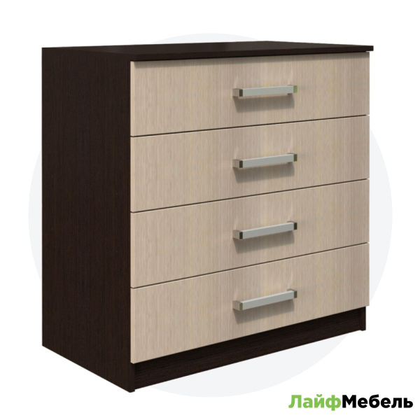 Комод ЛайфМебель Фиеста 850, 85x50x86.6 см, 4 ящ. купить c доставкой на ...