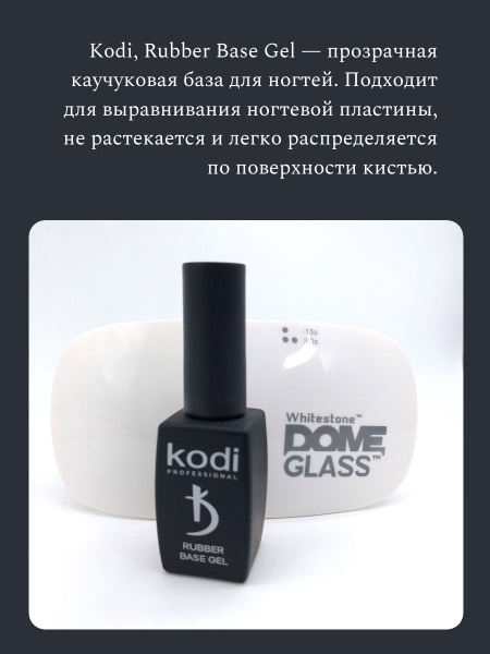 Каучуковая основа (База) Коди для гель-лака "Rubber Base Gel" - купить ...
