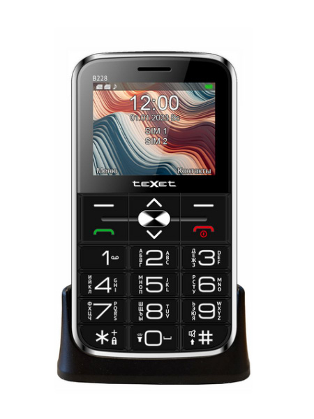 Мобильный телефон Texet TM-B208, черный, серый металлик - купить по ...