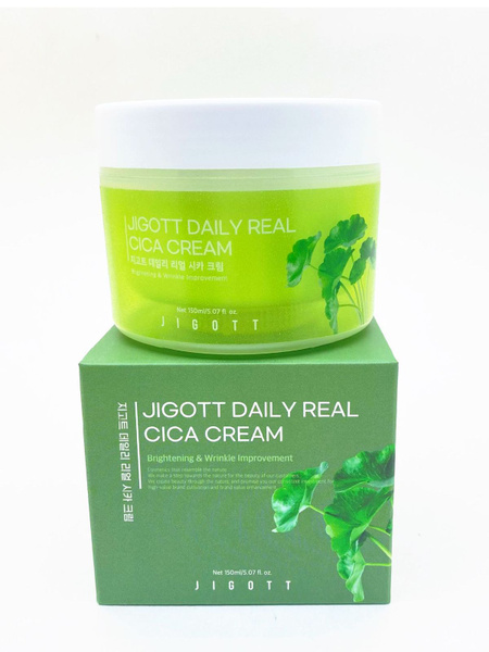 JIGOTT/Крем для лица с азиатской центеллой Jigott Daily Real Cica Cream ...
