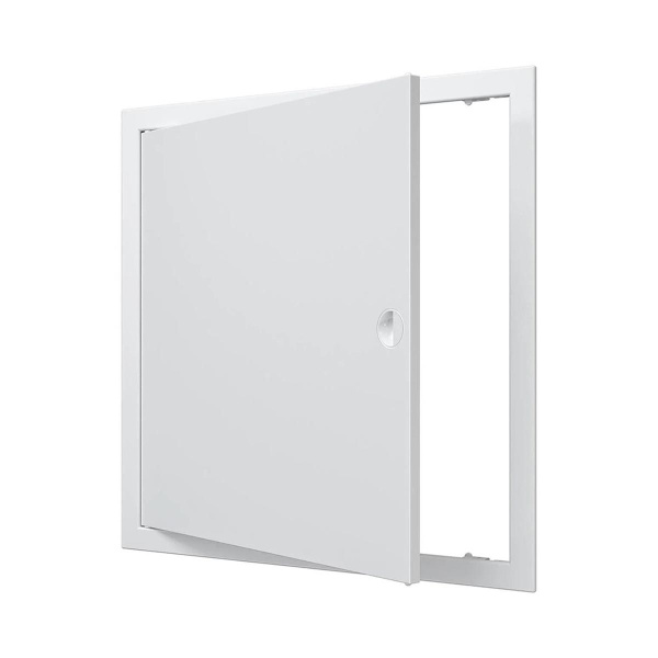 Люк-дверца ревизионная Evecs Л4040Р, ABS-пластик, с ручкой, с фланцем ...