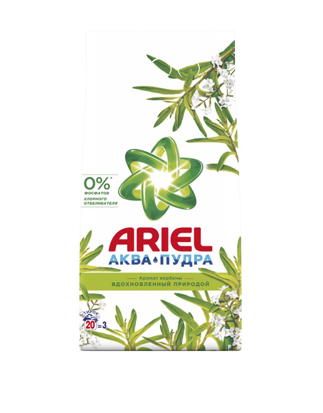 Ariel Стиральный порошок 3000 г Для белых тканей, Для деликатных тканей ...