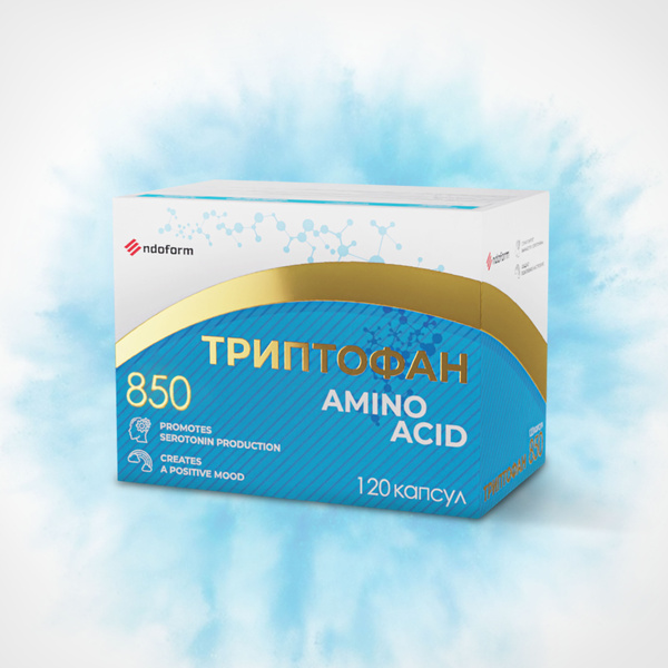 Л-Триптофан 850мг, 120 капсул, БАД для настроения и здоровья, против ...
