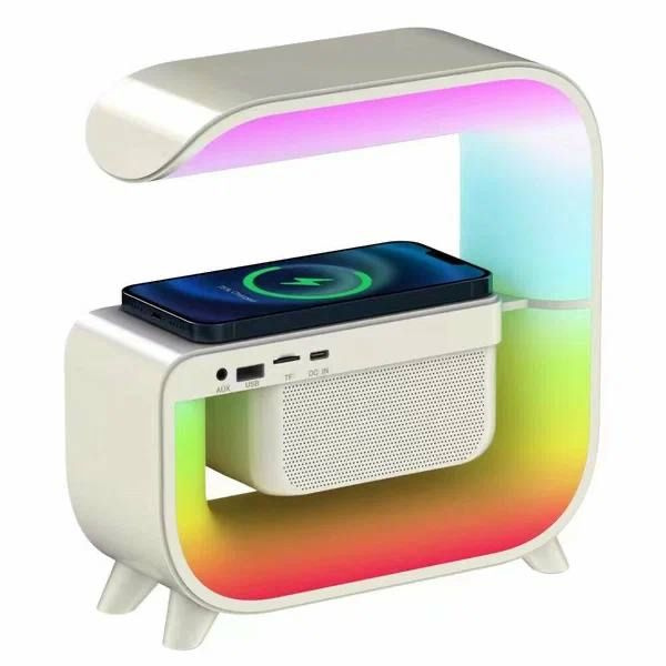 Умная колонка Умная смарт лампа с зарядкой и Bluetooth колонкой и ...