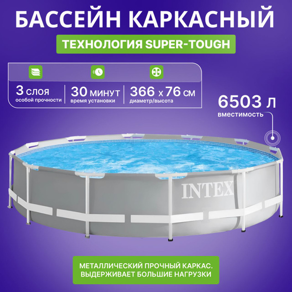 Бассейн Каркасный Intex целевая аудитория: Взрослая купить c доставкой ...