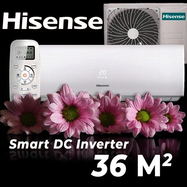 Кондиционер / Сплит-система на 36 кв. м., Hisense Smart DC Inverter, AS ...