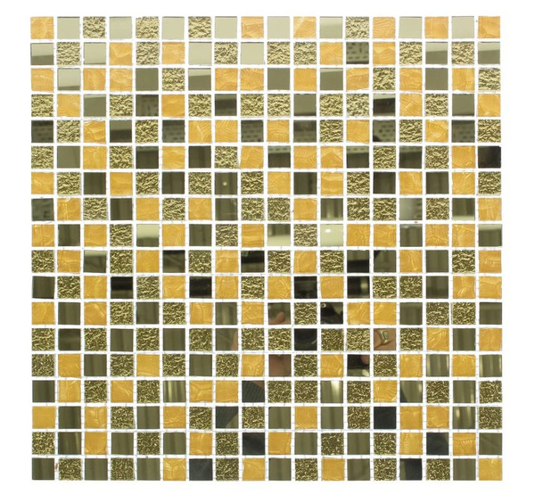 Мозаика стеклянная Artens Scarlette 30x30 см цвет золотой - купить с ...