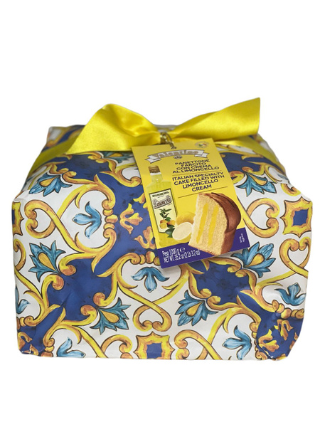 Кекс (кулич). VALENTINO Panettone, с лимонным кремом, 1000г, Италия ...