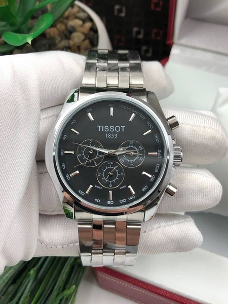 Мужские наручные часы TISSOT с металлическим ремешком в подарочной ...